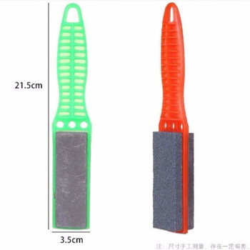 Meikejie authentic sharpening whetstone thickened old style rough grinding stone grinding stone whetstone special grade oil stone double-sided old-fashioned anti-slip plastic *handle whetstone 1