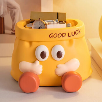 Ono seven days creative desktop storage box cute cartoon ornaments large capacity student pen holder office desktop ornaments storage box fun pen holder ornaments