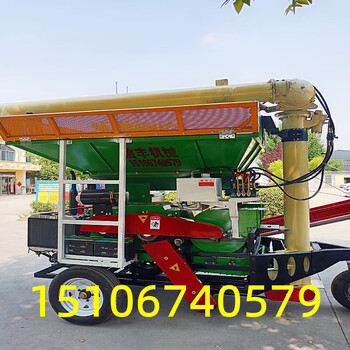 Daihuo customized forklift loading corn threshing machine large fully automatic threshing machine with high output and high efficiency self-propelled threshing wine red