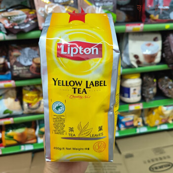 Lipton yellow label selected black tea afternoon tea milk tea preparation sri lankan loose black tea 3 bags
