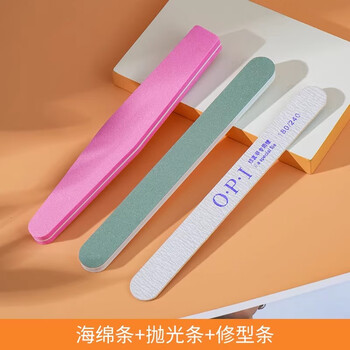 Shouli double-sided nail file, nail sanding strip, manicure and manicure tools, frosted strip, polishing strip, sponge strip, thick rubbing strip, polishing strip, sponge strip, shaping strip, three-piece pack, no specifications