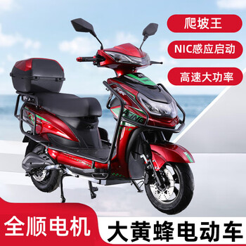 The new model bumblebee 72v high-speed electric motorcycle, high power 3000w hill climbing king long-distance running 150 kilometers endurance electric motorcycle 75-yard bumblebee + transit motor 72v100a lithium battery