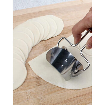 Jingxi 304 stainless steel dumpling wrapper cutting tool continuous round dumpling wrapper household dumpling making machine mold luxury dumpling wrapper cutting 4-piece set
