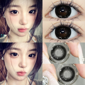 Ovolook black color contact lenses half yearly disposable genuine sandwich size diameter hydrating pure desire color contact lenses flagship store pure philosophy 14.2 half yearly disposable 0 degree