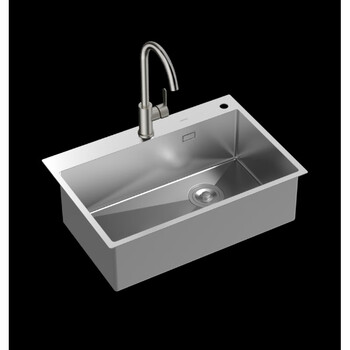 Jomoo x02013--z sink set handmade trough brushed single trough with faucet