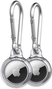 Tech21 airtag transparent protective case, anti-fall and anti-scratch, with hook, 2 pieces