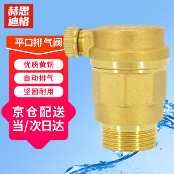 Hesdige brass flat mouth exhaust valve heating pipe automatic exhaust valve bleed valve dn25 jingcang suda hhw-041