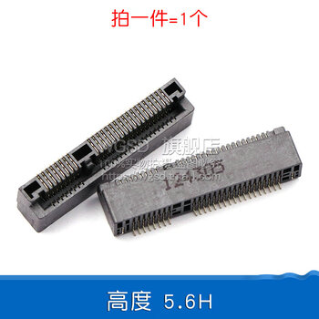Dafuri minipcie socket msata connector slot card holder 52p connector 4.0h socket height 5.6h (1 piece)