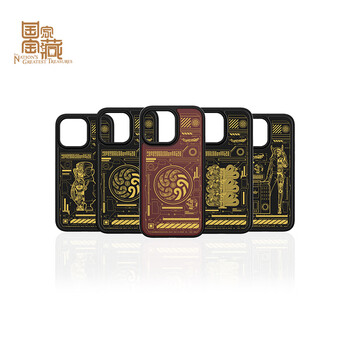 Quasi-new product mozan shine millennium iphone protective case iphone 14 pro max shining sun wheel new year red model