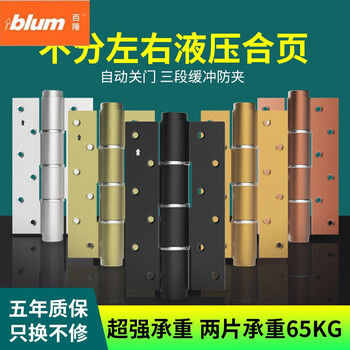 Renjuyi gekrone hydraulic hinge automatic closing invisible door hinge household damping spring door closer wooden door black