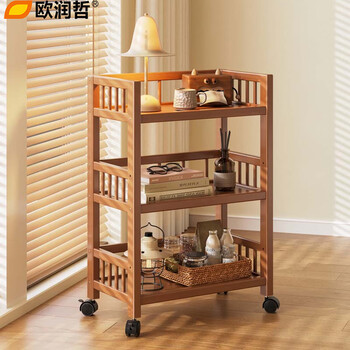 Ou runzhe nanzhu storage rack trolley floor-standing mobile storage rack snack storage cabinet trolley catering hot pot trolley