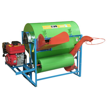 Pupan threshing machine, small threshing machine, wheat, rapeseed, rice threshing machine, household small threshing machine, full feeding + gasoline engine + tires