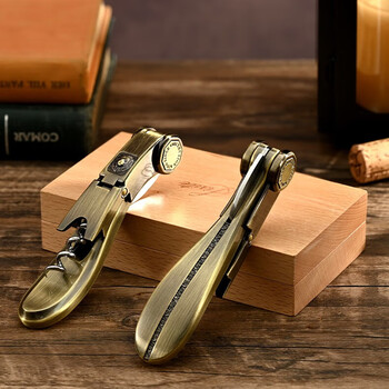 Jisite french brand wine bottle opener multi-functional handmade hippocampus knife wine starter wine wine opener antique silver