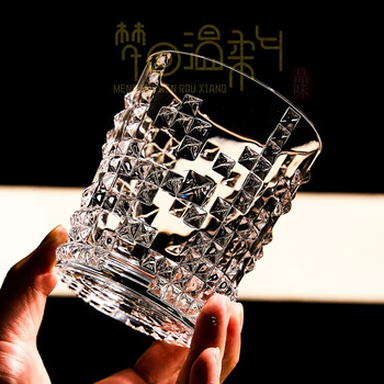 Enshou high-value crystal glass, foreign wine cup, household whiskey light luxury water cup, european style large-capacity beer cup 2023 six pieces i short style dizuan 2025