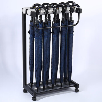 Aey umbrella rack hotel lobby umbrella storage rack creative paint (excluding umbrellas) 12 heads black with lock