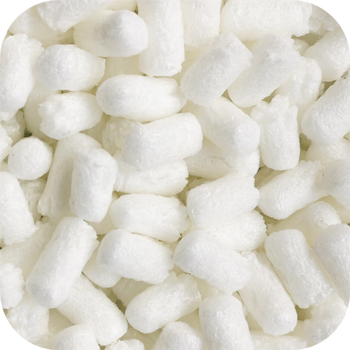 Greenway 15 liters of biodegradable styrofoam filling, starch foam granules, 3d printed parts, shockproof packaging, white standard (water soluble/biodegradable), 35 liters (carton 53*23*29cm)