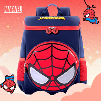 Disney (disney) kindergarten school bag children's male dirty-resistant and water-repellent baby cartoon backpack spider-man birthday gift ba5739a-6