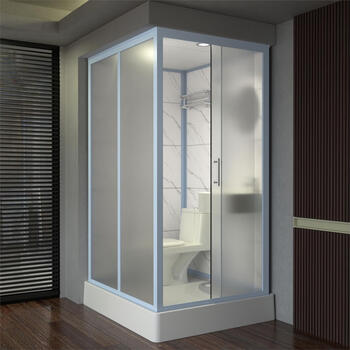 Jomoo's new integrated shower room bathroom integrated toilet mobile integrated bathroom household partition door waterproof toilet 120*100 side opening does not include toilet and does not include steam