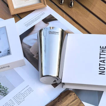 Chockmen18/10 stainless steel cup double-layer material insulated 450ml multi-purpose cup beer cup water cup tea cup beverage cup 450ml 1 piece
