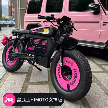 Muma alpha bumblebee's new himoto black warrior upgraded version of the new national standard electric car can be registered super73 black warrior goddess edition 48v x 58ah