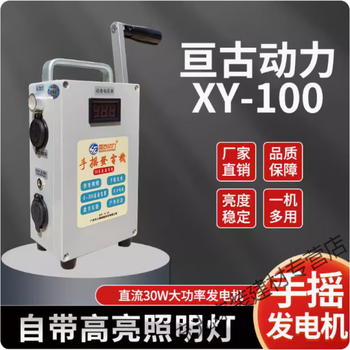 Danstini hand-cranked generator outdoor household small portable hand-operated outdoor mobile phone charging high-power lighting hand-cranked generator xy-100