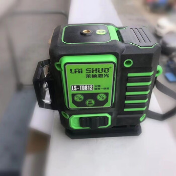 Laser level 2/3/5/12-line indoor and outdoor high-precision strong light fine automatic line-making instrument laisuo ld green light 12-line level