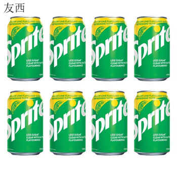 Coca-cola hong kong imported lemon coke coca-cola canned soda carbonated drink lemon flavor sparkling drink hong kong version lemon sprite lime 8 bottles*330ml
