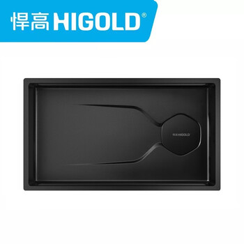 Higold ls1.0pro304 stainless steel handmade sink vegetable basin home kitchen large single sink 952496 952498t matte black stone pattern