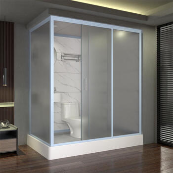 Jomoo's new integrated shower room bathroom integrated toilet mobile integrated bathroom household partition door waterproof toilet 190*120 front door with toilet and no steam