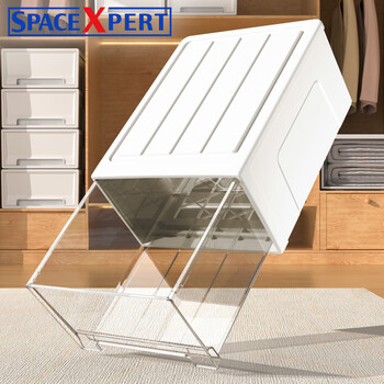 Spacexpert drawer-type storage box storage cabinet storage box underwear storage toy storage box drawer-type desktop storage box transparent drawer 5l single 27*19*10cm regular style