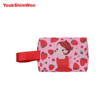 Lu xinyuan youk shim won/lu xinyuan medium makeup storage bag pencil bag miscellaneous bag women's bag coin purse key bag pink small size