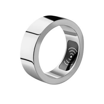 Xiaomi universal bluetooth smart ring detects heart rate, blood oxygen and blood pressure, sleep monitoring, sports step counter, black technology finger, silver with charging box 22