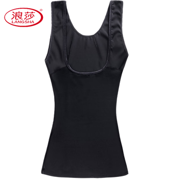 Langsha enhanced version seamless corset split body shaping vest corset tummy control body shaping clothes women's shaping clothing shaping clothes black s recommended weight 80-95 catties