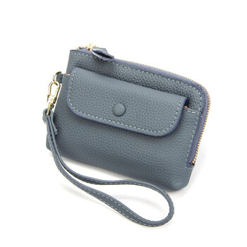 Sharelove genuine leather key bag hand coin purse new cowhide mini portable small bag high-end yellow lucky bag blue