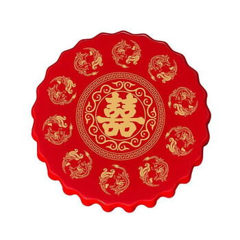 Chaosihui disposable wedding tablecloth thickened plastic festive tablecloth wedding banquet home red round table square waterproof 1.6m*1.6m large gold thickened version 1 pack (10 sheets)