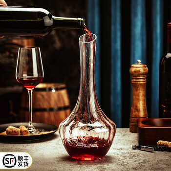 Velos high-end luxury crystal red wine decanter household crystal glass wine dispenser swan pouring bottle wine set 1500ml swan decanter
