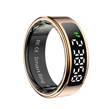 Vegeta 2025 new smart ring multifunctional heart rate blood oxygen sleep health monitoring multi-sport mode recording step counting running smart ring rose gold heart rate blood oxygen/remote photography, etc. 13# inner diameter 22.4mm circumference 70.4mm