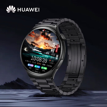 Huawei valentine's day gift huawei watch4 original smart watch multi-functional blood glucose and blood oxygen detection sports independent call g3pro bluetooth esim card call for men and women watch4 magic moon black + black three-strain steel belt