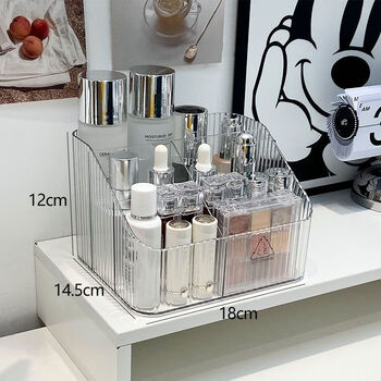 Runhua new year cosmetic storage box acrylic product storage dressing table desktop lipstick rack cosmetic box thickened and durable large large capacity storage