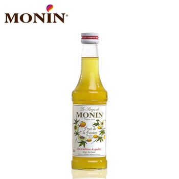 Monin imported from malaysia passion fruit flavored syrup glass bottle 250ml coffee mixing companion