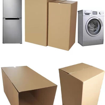 Large carton extra large 100cm washing machine carton moving extra large packing refrigerator carton wholesale five-layer storage carton custom carton 70-70-100 carton + 8 corner protectors