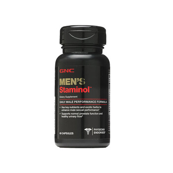 Gnc american staminol men's formula 60 capsules arginine maca epimedium now 1 bottle