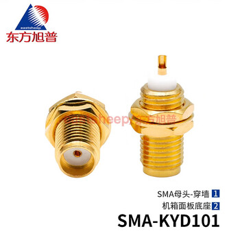 Dongfang xupu rf connector sma-kyd101 sma female wall nut fixation 18g sma-kyd101