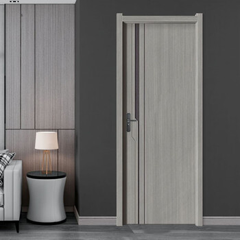 Indoor wooden door bedroom door set door room door rental house solid wood door simple door self-installation single door carbon crystal door standard door 3 () single door leaf + door cover + solid wood lines + hardware ()