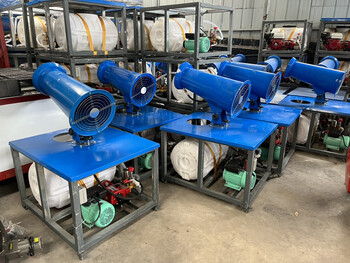 Wen yijia fog cannon machine construction site dust removal environmentally friendly air-driven sprayer sprinkler truck dustproof vehicle-mounted fully automatic 30-meter fog 20 type 220v fog cannon machine