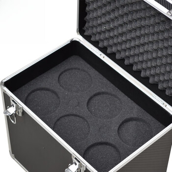 Sailoto red wine glass storage box aluminum alloy car portable red wine box storage 6-hole red wine packaging box red wine gift box 6-hole red box aperture 9cm