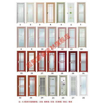 Meikejie customized titanium magnesium aluminum alloy bathroom new toilet door kitchen door double-layer tempered glass swing door interior door white 0.8 single package