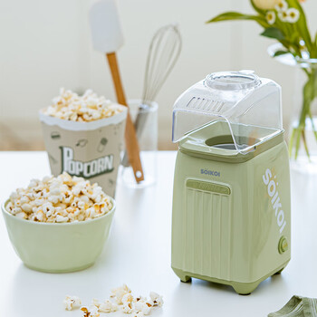 Soikoi siqiko popcorn machine children's home small fully automatic mini special corn popcorn machine avocado green