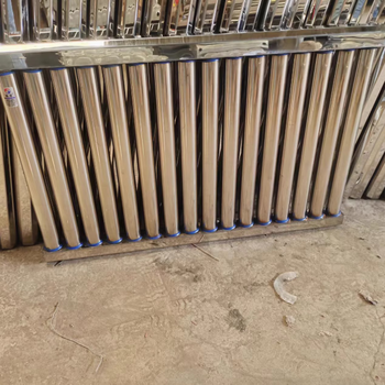 Household stainless steel radiator 304 stainless steel radiator central heating wall-mounted white steel radiator free shipping center distance 600-10 columns 1 set (width 63 cm)