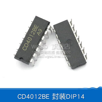 Dafuri cd4011be 40 series microcontroller chip cd4007/27/43/72 ic integrated circuit cmos cd4012be package dip14 (1 piece)